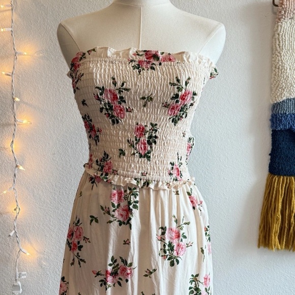 Happy x Nature Women’s XS Dress smocked Floral Boho By Kate Hudson - Picture 6 of 10